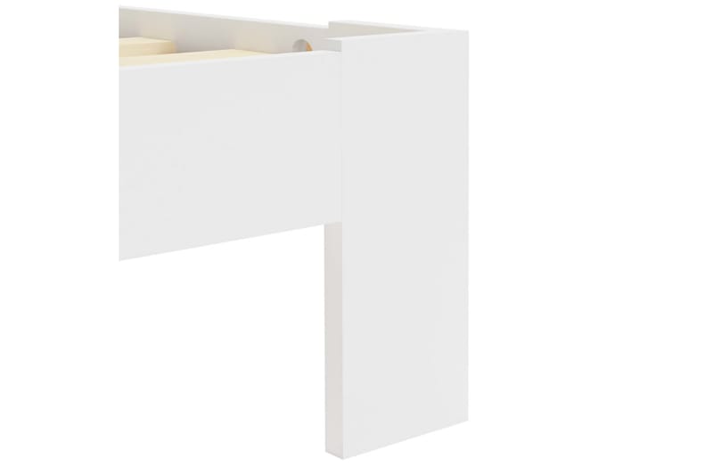 Sengeramme hvit heltre furu 90x200 cm - Hvit - Møbler - Senger - Sengeramme & sengestamme