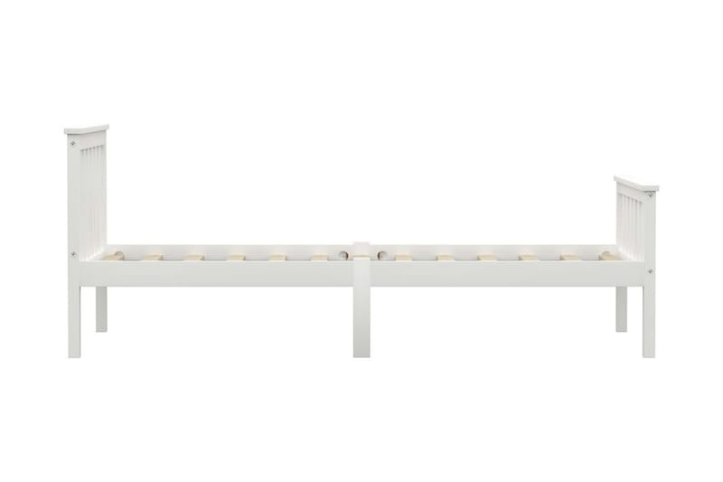 Sengeramme hvit heltre furu 90x200 cm - Møbler - Senger - Sengeramme & sengestamme