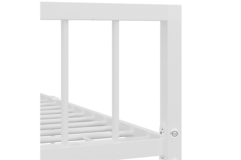 Sengeramme hvit metall 100x200 cm - Hvit - Møbler - Senger - Sengeramme & sengestamme
