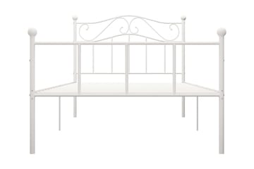 Sengeramme hvit metall 100x200 cm - Møbler - Senger - Sengeramme & sengestamme