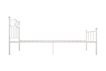 Sengeramme hvit metall 100x200 cm - Møbler - Senger - Sengeramme & sengestamme