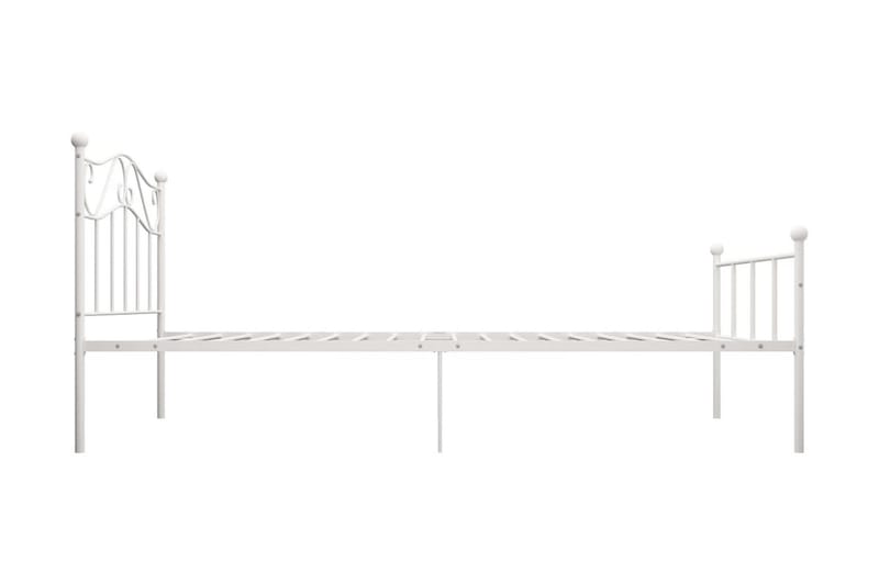 Sengeramme hvit metall 100x200 cm - Møbler - Senger - Sengeramme & sengestamme
