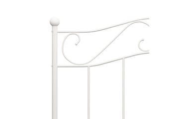 Sengeramme hvit metall 100x200 cm - Møbler - Senger - Sengeramme & sengestamme