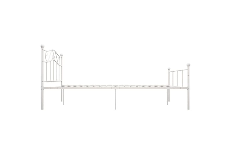Sengeramme hvit metall 120x200 cm - Hvit - Møbler - Senger - Sengeramme & sengestamme