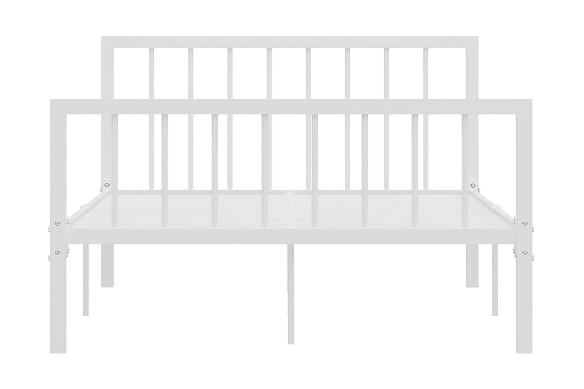 Sengeramme hvit metall 120x200 cm - Hvit - Møbler - Senger - Sengeramme & sengestamme