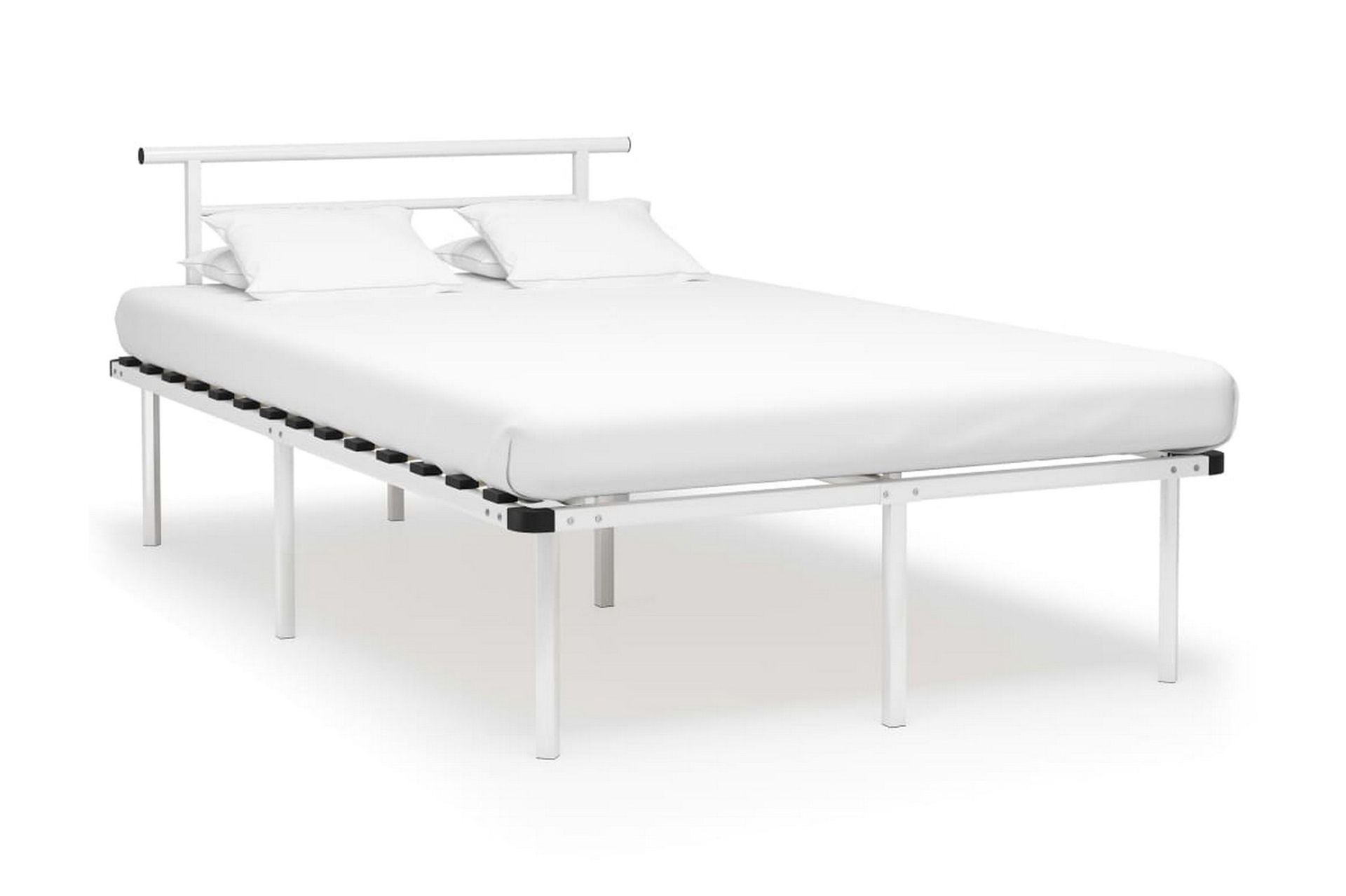 Sengeramme hvit metall 120x200 cm - Hvit - Møbler - Senger - Sengeramme & sengestamme