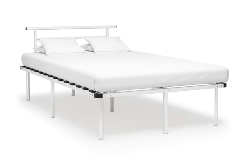 Sengeramme hvit metall 120x200 cm - Hvit - Møbler - Senger - Sengeramme & sengestamme