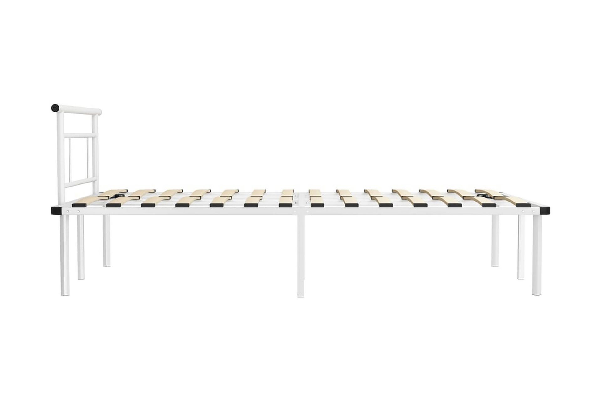 Sengeramme hvit metall 120x200 cm - Hvit - Møbler - Senger - Sengeramme & sengestamme
