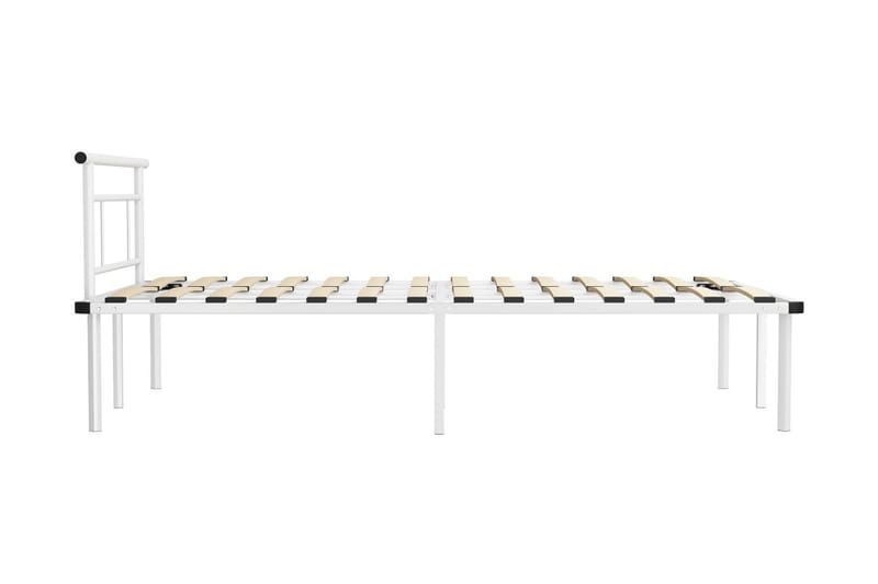 Sengeramme hvit metall 120x200 cm - Hvit - Møbler - Senger - Sengeramme & sengestamme