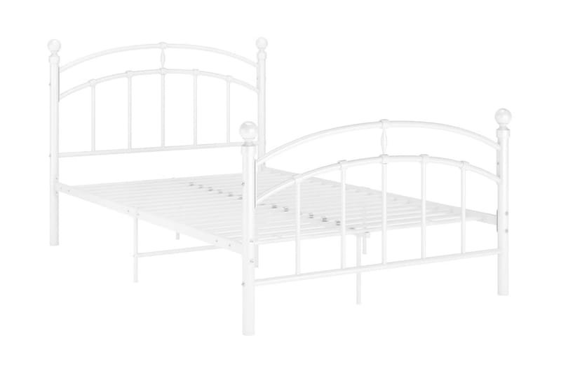 Sengeramme hvit metall 120x200 cm - Hvit - Møbler - Senger - Sengeramme & sengestamme