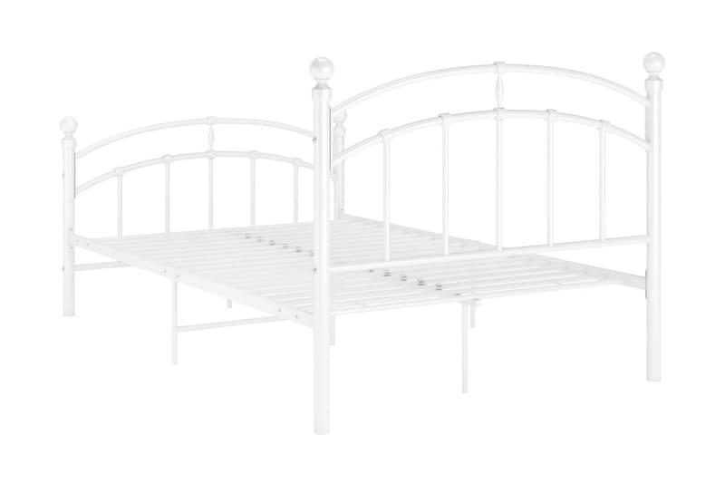 Sengeramme hvit metall 120x200 cm - Hvit - Møbler - Senger - Sengeramme & sengestamme