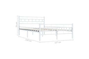 Sengeramme hvit metall 120x200 cm - Møbler - Senger - Sengeramme & sengestamme