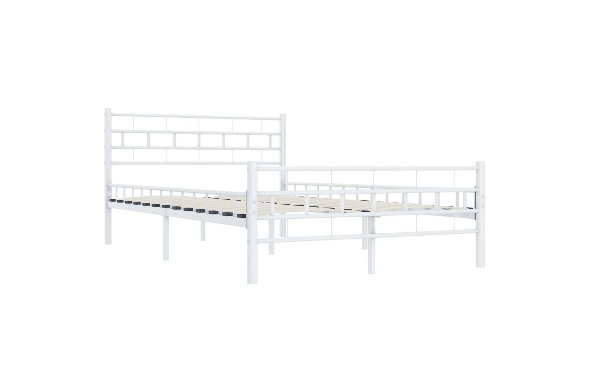 Sengeramme hvit metall 120x200 cm - Møbler - Senger - Sengeramme & sengestamme