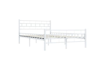 Sengeramme hvit metall 120x200 cm - Møbler - Senger - Sengeramme & sengestamme