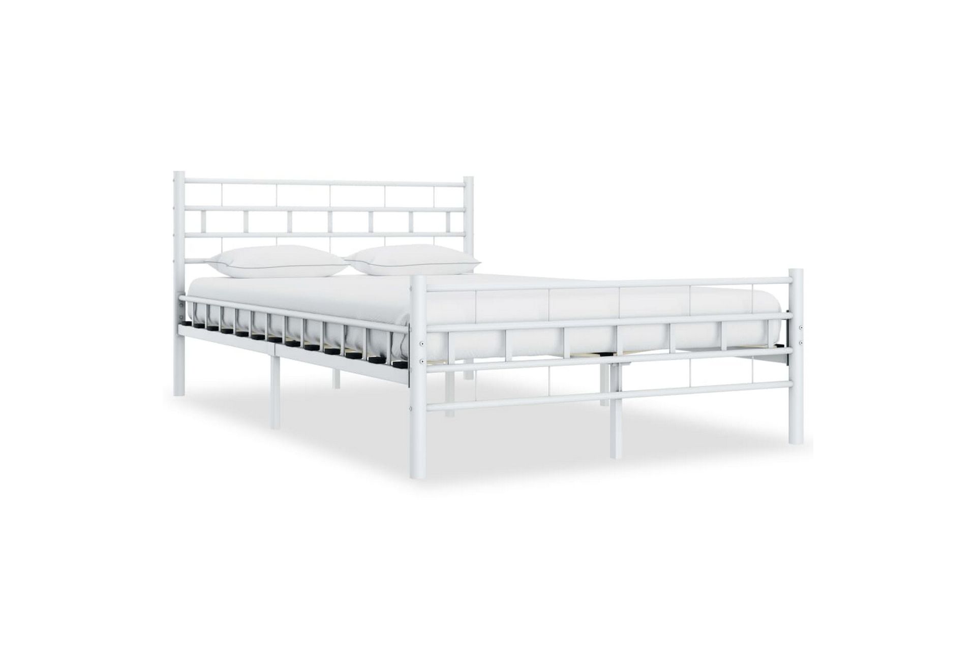 Sengeramme hvit metall 120x200 cm - Møbler - Senger - Sengeramme & sengestamme