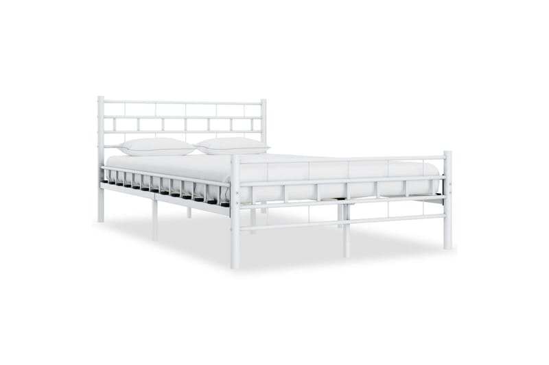 Sengeramme hvit metall 120x200 cm - Møbler - Senger - Sengeramme & sengestamme
