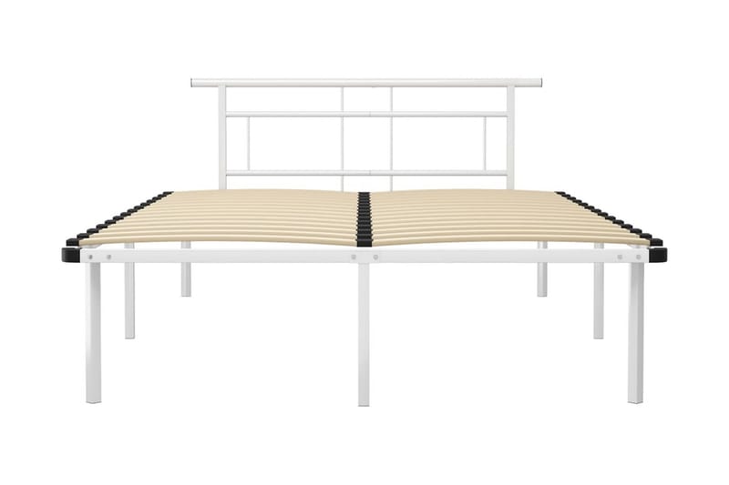 Sengeramme hvit metall 140x200 cm - Hvit - Møbler - Senger - Sengeramme & sengestamme