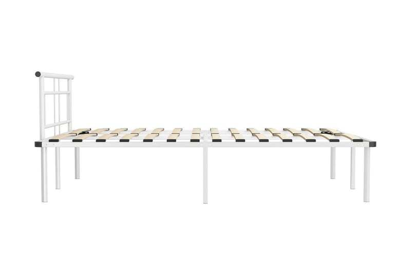 Sengeramme hvit metall 140x200 cm - Hvit - Møbler - Senger - Sengeramme & sengestamme