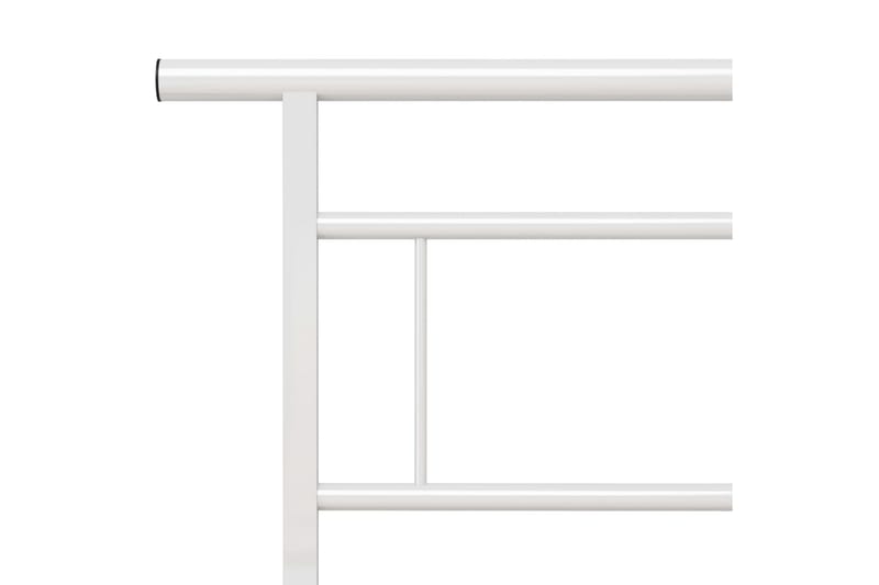 Sengeramme hvit metall 140x200 cm - Hvit - Møbler - Senger - Sengeramme & sengestamme