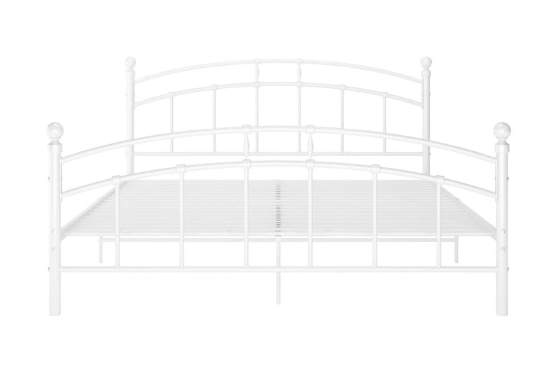 Sengeramme hvit metall 140x200 cm - Hvit - Møbler - Senger - Sengeramme & sengestamme