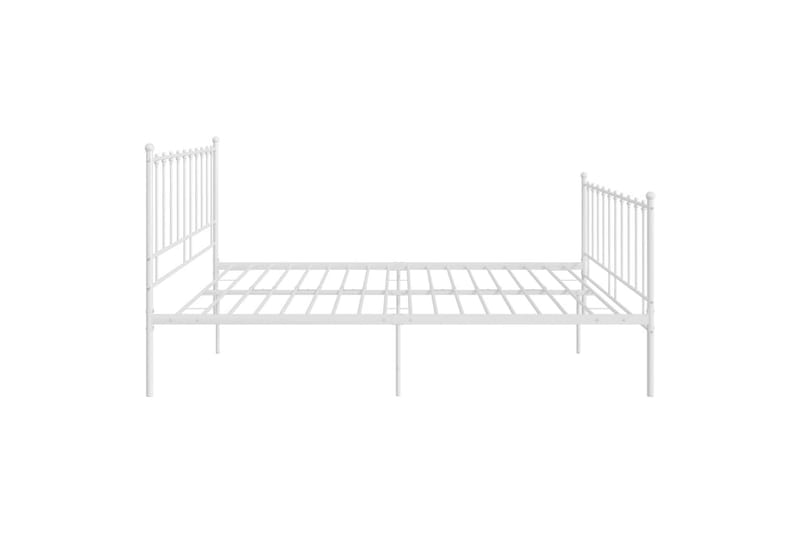 Sengeramme hvit metall 140x200 cm - Hvit - Møbler - Senger - Sengeramme & sengestamme