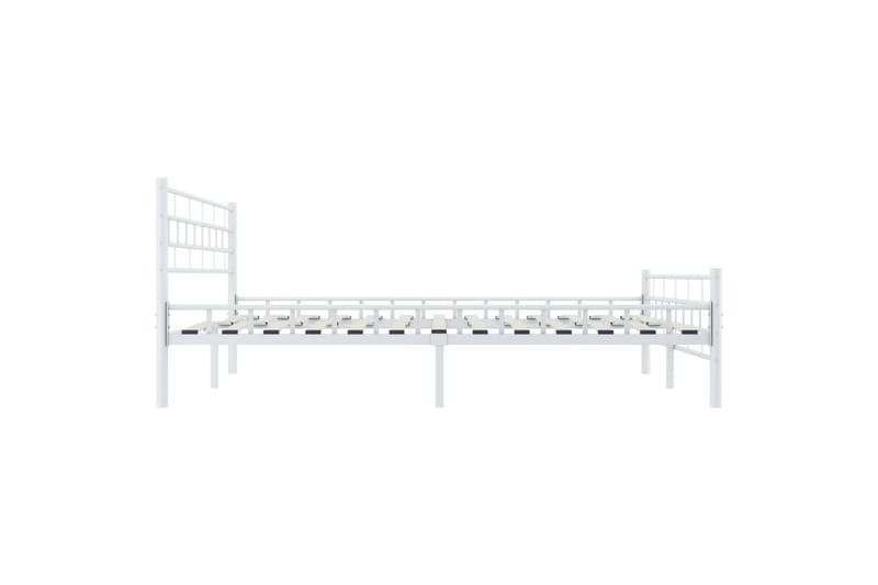 Sengeramme hvit metall 160x200 cm - Møbler - Senger - Sengeramme & sengestamme