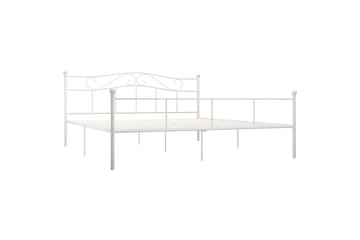 Sengeramme hvit metall 180x200 cm - Hvit - Møbler - Senger - Sengeramme & sengestamme