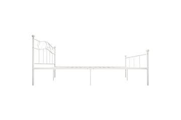 Sengeramme hvit metall 180x200 cm - Hvit - Møbler - Senger - Sengeramme & sengestamme