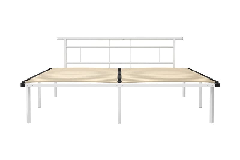 Sengeramme hvit metall 180x200 cm - Hvit - Møbler - Senger - Sengeramme & sengestamme