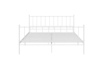 Sengeramme hvit metall 180x200 cm - Hvit - Møbler - Senger - Sengeramme & sengestamme