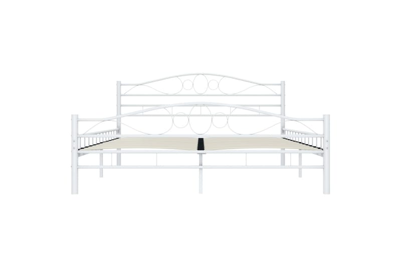 Sengeramme hvit metall 180x200 cm - Møbler - Senger - Sengeramme & sengestamme