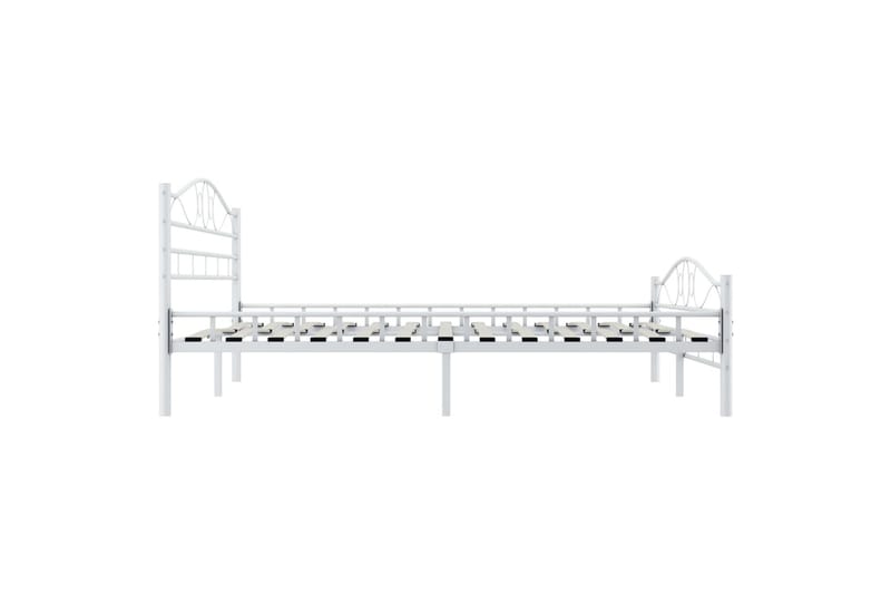 Sengeramme hvit metall 180x200 cm - Møbler - Senger - Sengeramme & sengestamme