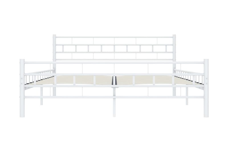 Sengeramme hvit metall 180x200 cm - Møbler - Senger - Sengeramme & sengestamme