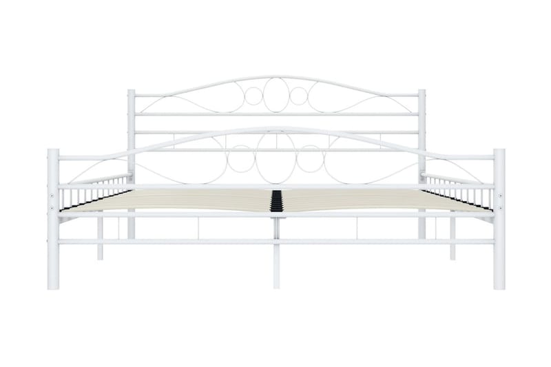 Sengeramme hvit metall 200x200 cm - Møbler - Senger - Sengeramme & sengestamme