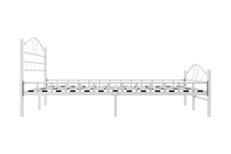 Sengeramme hvit metall 200x200 cm - Møbler - Senger - Sengeramme & sengestamme