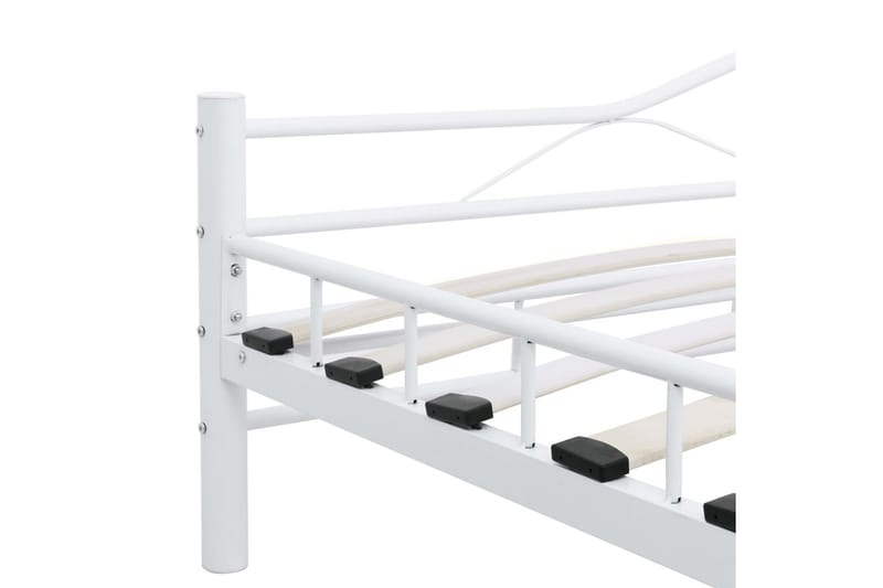 Sengeramme hvit metall 200x200 cm - Møbler - Senger - Sengeramme & sengestamme