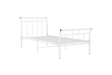 Sengeramme hvit metall 90x200 cm - Hvit - Møbler - Senger - Sengeramme & sengestamme