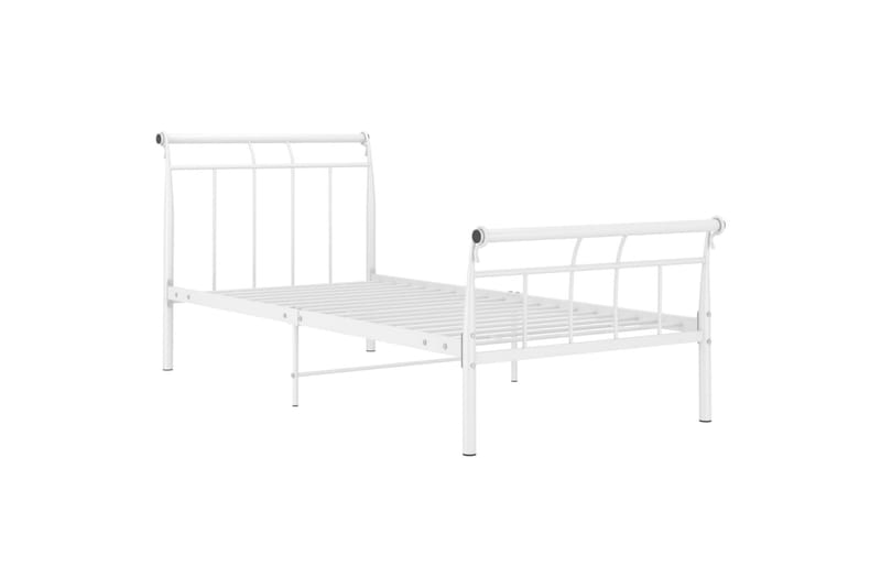 Sengeramme hvit metall 90x200 cm - Hvit - Møbler - Senger - Sengeramme & sengestamme