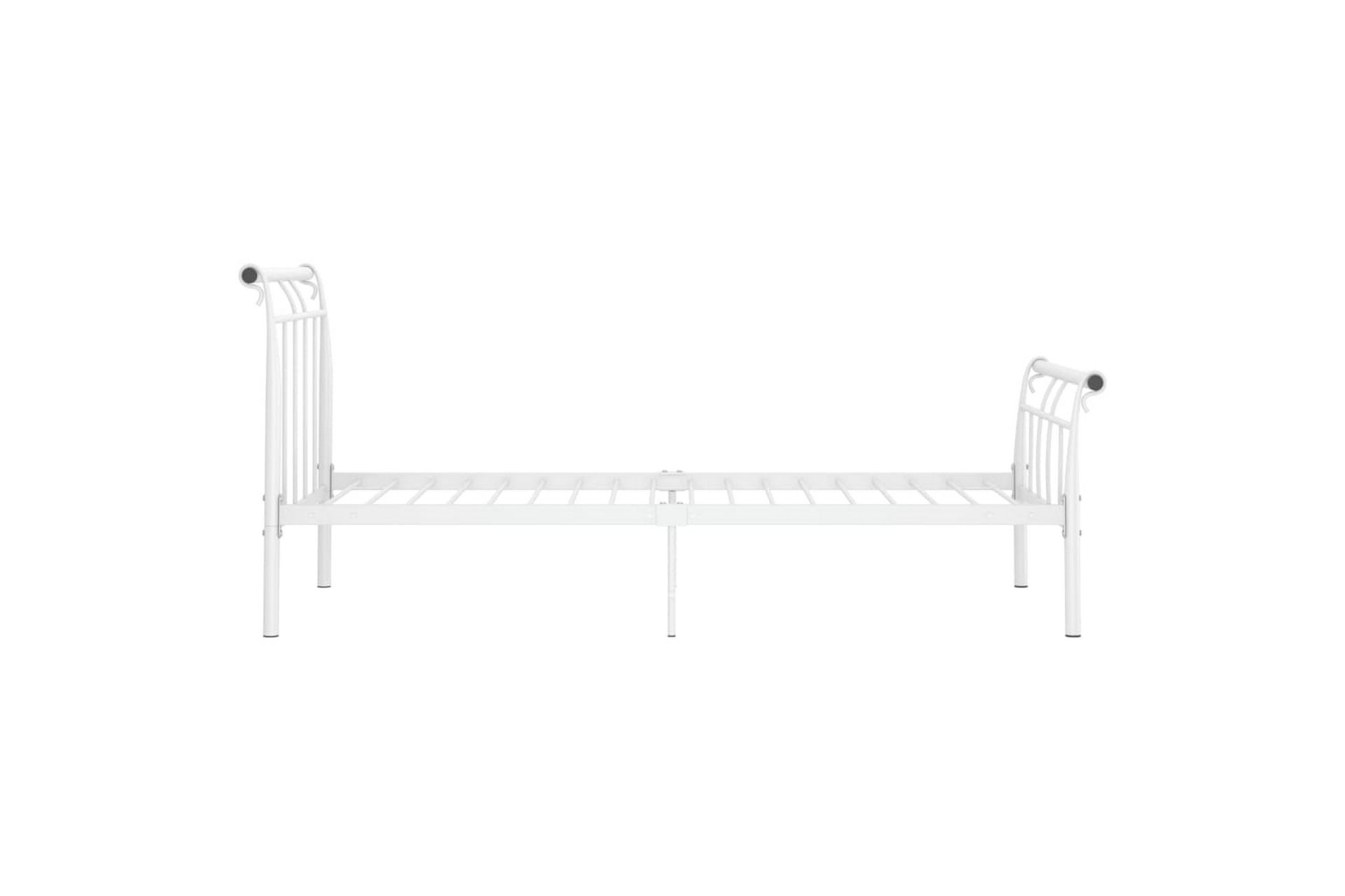 Sengeramme hvit metall 90x200 cm - Hvit - Møbler - Senger - Sengeramme & sengestamme