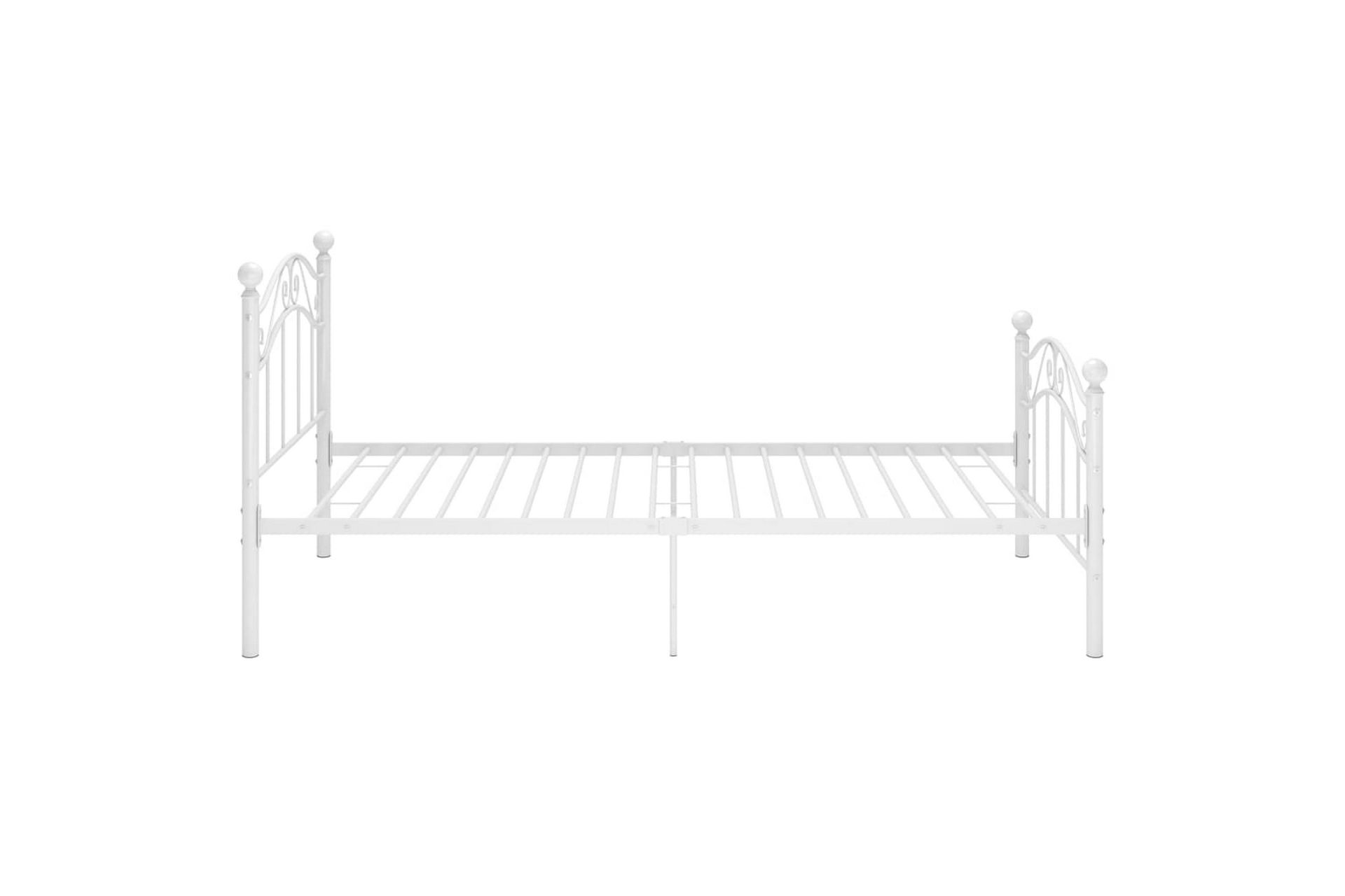 Sengeramme hvit metall 90x200 cm - Hvit - Møbler - Senger - Sengeramme & sengestamme