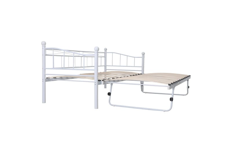 Sengeramme hvit stål 180x200/90x200 - Møbler - Senger - Sengeramme & sengestamme