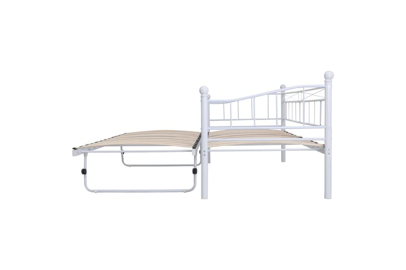 Sengeramme hvit stål 180x200/90x200 - Møbler - Senger - Sengeramme & sengestamme