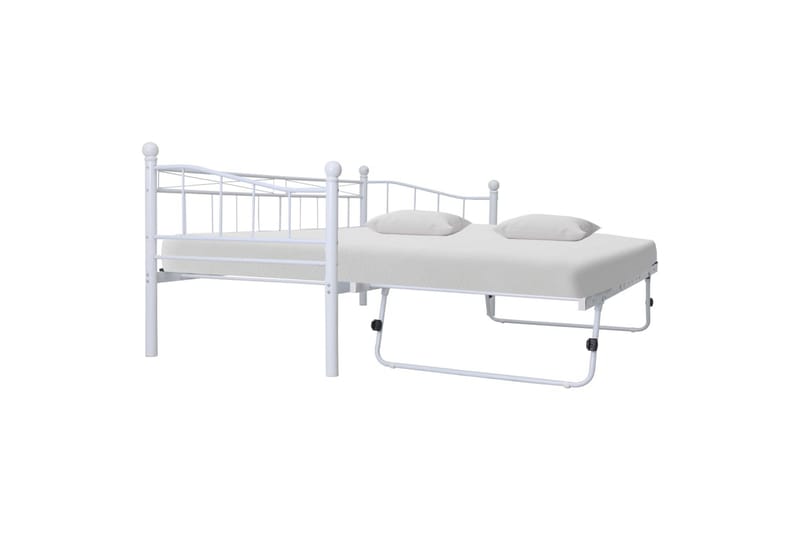 Sengeramme hvit stål 180x200/90x200 - Møbler - Senger - Sengeramme & sengestamme