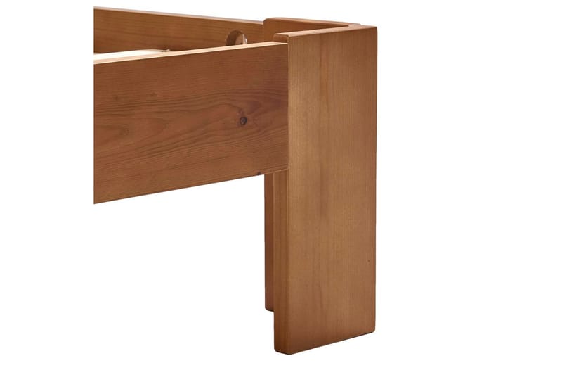 Sengeramme lysebrun heltre furu 120x200 cm - Brun - Møbler - Senger - Sengeramme & sengestamme