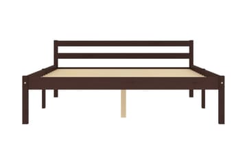Sengeramme mørkebrun heltre furu 120x200 cm - Brun - Møbler - Senger - Sengeramme & sengestamme