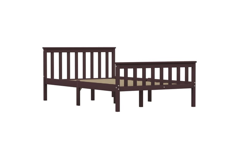 Sengeramme mørkebrun heltre furu 120x200 cm - Møbler - Senger - Sengeramme & sengestamme