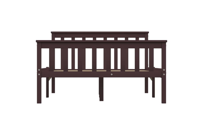 Sengeramme mørkebrun heltre furu 120x200 cm - Møbler - Senger - Sengeramme & sengestamme