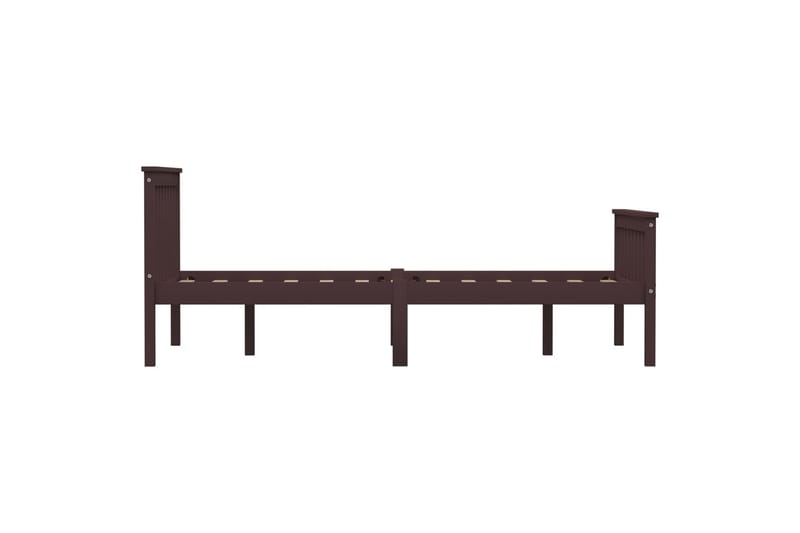 Sengeramme mørkebrun heltre furu 120x200 cm - Møbler - Senger - Sengeramme & sengestamme