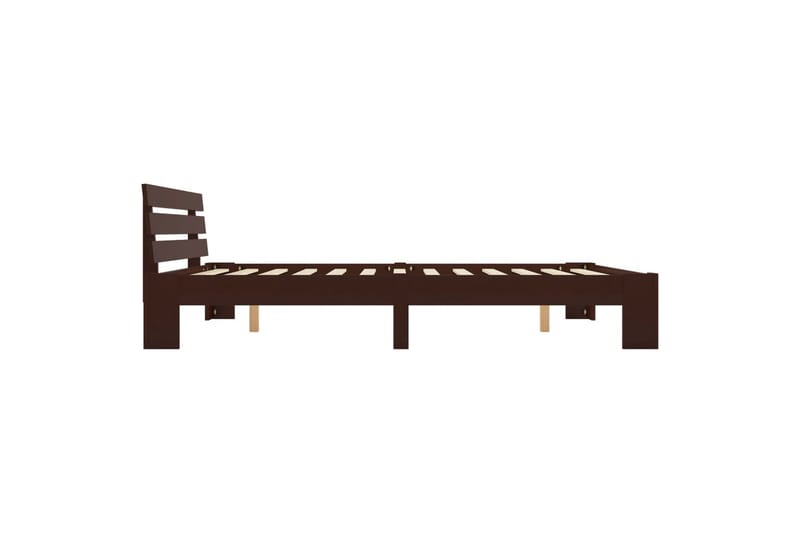 Sengeramme mørkebrun heltre furu 180x200 cm - Brun - Møbler - Senger - Sengeramme & sengestamme