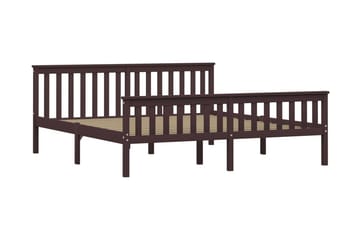 Sengeramme mørkebrun heltre furu 180x200 cm - Møbler - Senger - Sengeramme & sengestamme